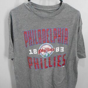 Philadelphia Phillies Men's Heather Gray 1883 Fanatics Cooperstown T-shirt Sz-M